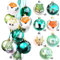 Regendeko Grün Weihnachtskugeln Set Christbaumkugeln Kunststoff Weihnachten Dekoration Weihnachtsbaumschmuck Christmas Decorations