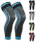 Ruilaibao Full Leg Compression Sleeves 2 Pack anti Sliping Ventilation Long Knee Support with Wraps for Men and Women Long Knee Compression Sleeve for ACJ, Meniscus Tear, Arthritis (Blue, XX-Large)