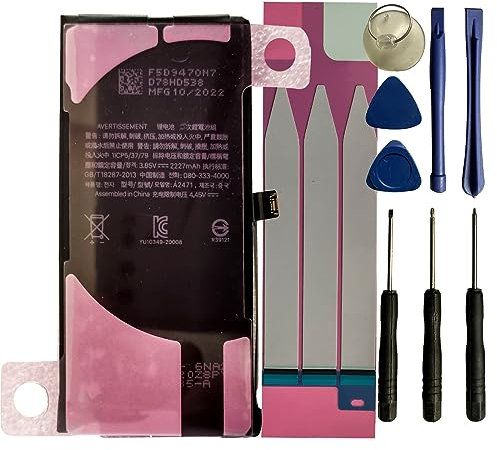 XITAIAN 3.85V 8.57Wh 2227mAh A2471 Replacement of Battery for iPhone 12 Mini A2471 with Tooltik