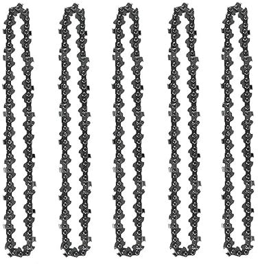 kit 5 Pezzi Catene Catena di Ricambio 8 Pollici per Mini Motosega Elettrosega a Batteria 8 Sega Elettrica Ricambio Elettro Sega