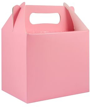 10 X Lunch Boxes Baby Pink Colour for Party Bags
