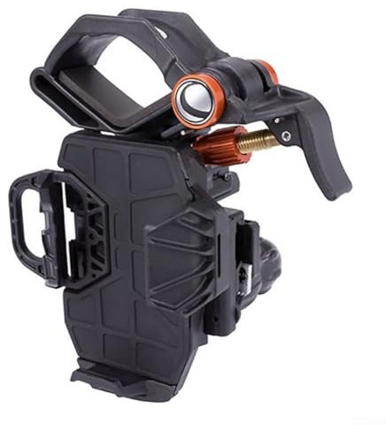 Telescopio astronómico triaxial soporte para teléfono móvil, soporte para teléfono móvil, adaptador de montaje para smartphone, prismáticos, 13 x 21 x 13 cm