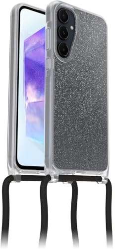 OtterBox React Necklace Hülle für Samsung Galaxy A55 5G, Stardust | Ultraschlanke, schützende Hülle mit verstellbarer und abnehmbarer Handykette, Getestet nach Militärstandard