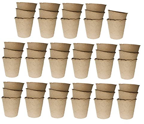 Gogogmee 50 Stücke Papier Anlage Tassen Blumentöpfe Für Pflanzen Garten Propagator Kindergarten Topf Pflanzen Fall