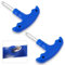 2 Pcs Golf Driver Tool,Golf Wrench Adjustment Tool Stainless Steel Golf-Head Adjustment Tools with Blue Plastic Handle for Driver Clubs Fairway Hybrids