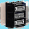 ZIUSFAC Audio Rack Hifi Regal Acryl Multimedia Regal Mini HiFi-Ständer 3/4-stufiger AV Medienständer Plattenspieler Rack Audioständer Mit Verstellbaren Regalen Audio Schrank(Dark+Black,40x52.2x79.4cm)