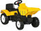 HOMCOM Ride on Tractor für Kinder, No Power Pedal Go Kart Ride on Toy mit manueller Steuerung Eimer, vorwärts, rückwärts, für 3-6 Jahre alt, gelb