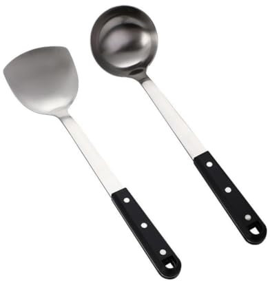 CIYODO Cucchiaio Cucina in Acciaio Inox Mestoli E Spatola Utensili Da Cucina Pratico E Resistente