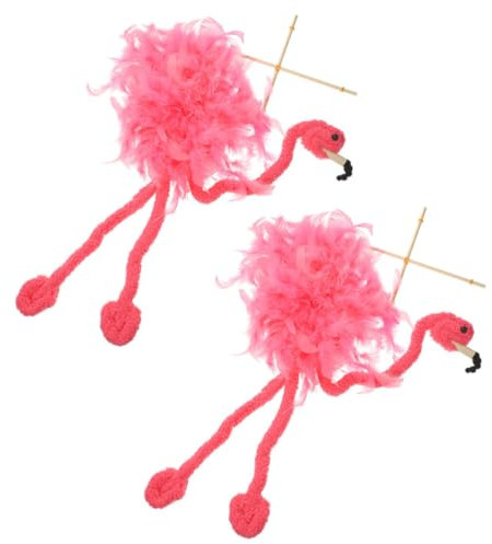 JOINPAYA Marionettenpuppen-Set – 2 Stück Flamingo-puppentheater-Requisiten Interaktives Marionettenspielzeug Für Erwachsene Perfekt