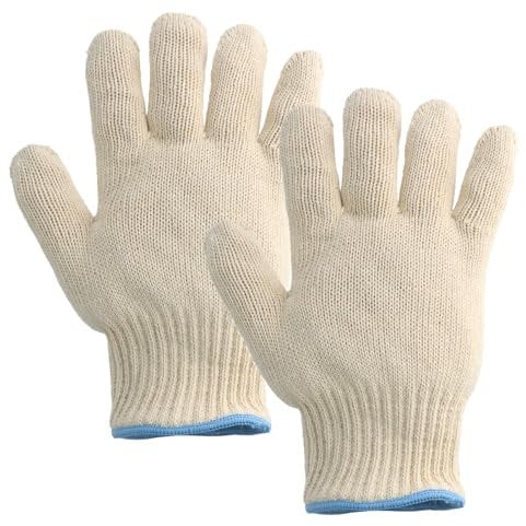 Oven Gloves Heat Resistant Pair of Grill Gloves 932 °F Kitchen Microwave Five Finger Non-Slip Hand Protection for Grill Oven Cooking Soldering