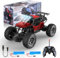 Weinsamkeit 1:20 Ferngesteuertes Auto, Offroad für Junge Draußen mit 2-Akku, 2,4 GHz RC 20 km/h All Terrains Offroad Elektro Fahrzeug mit LED-Scheinwerfer, für Kinder und Erwachsene (Rot)