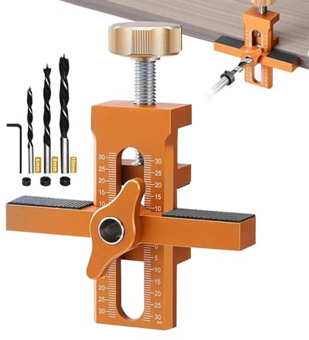 Schranktür Installation Jig - Schrankhardware -Schablone mit Schnellkantenpositionierer | Hochleistungsloch -Bohrvorlage Fixe -Clip für Home Decoration