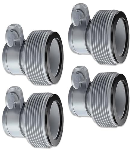 Poolschlauch Adapter, Adapter für Intex Pools, Schlauchadapter Pool, 1,5 Zoll Pools Schlauchverbinder, Poolschlauch Verbinder, Adapter Type B für Intex Pooll zum Verschrauben Pool Zubehör (4 Stück)