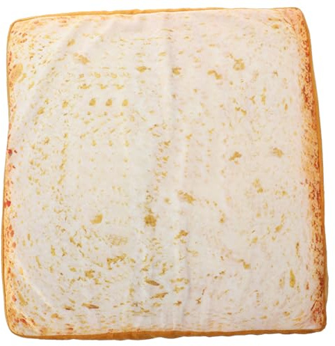 Didiseaon Lustiges Brotkissen für Katzen und Kleine Hunde Elastischer Schwamm Leichtes Tragbares Katzenbett in Toastform für Camping und Reisen