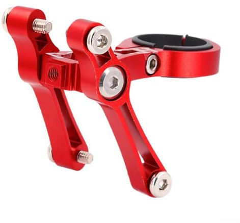 Porte-bidon réglable pour vélo pour angle et positionnement personnalisés (rouge)