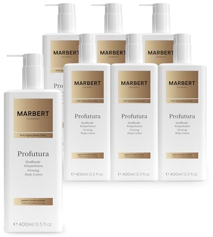 Marbert Profutura Körperlotion 6 x 400 ml – Straffende Pflege mit Koffein & Vitamin B3 – Für glattere, geschmeidige Haut & ein gepflegtes Hautgefühl