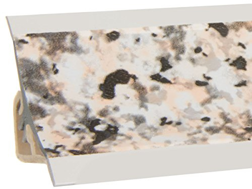 HOLZBRINK Küchenabschlussleiste Küchenleiste PVC Granit Wandabschlussleiste Arbeitsplatten 23x23mm 3 m