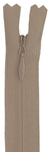 YKK Nahtverdeckt Reißverschluss nicht teilbar 2 mm 22 cm 573, beige