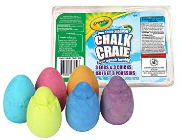 CRAYOLA Egg & Chick Sidewalk Chalk, 6 Count