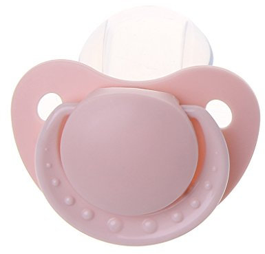 Adult Pacifier, Custom Big Size Food Grade Silicone Adult Pacifier Funny Parent-Child Toys Pink