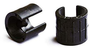 Sottopiede a pinza nero Ø 18-20 mm. con perno 8 pz.