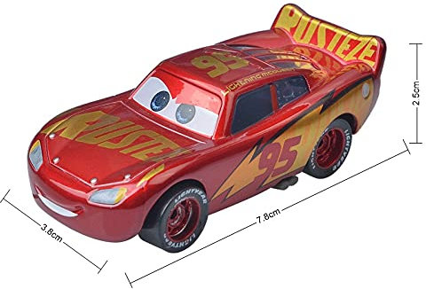 SUOSUO LZWJD Pixar Autos 3 Küken Hicks Polizei McQueen Mater Fabelhaft Hudson 1: 55 Diecast Metalllegierung Modell Auto Spielzeug für Jungen (Farbe : Rust Eze McQueen)