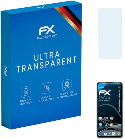atFoliX Lámina Protectora de Pantalla compatible con Xiaomi Poco X4 Pro 5G Película Protectora, ultra transparente FX Protector Película (3X)