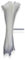 Kabelbinder Weiß/natural 100 Stück, 100 mm x 2,5 mm mit 8 kg Zugfestigkeit aus Nylon 66, permanent schließend WeltiesSmartTools
