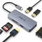 Hub USB C, estación de Acoplamiento, TOTU 6 en 1 estación de Acoplamiento Tipo C Hub, Puerto HDMI 4K, VGA, 2 Puertos USB 2.0, Lector de Tarjetas SD/TF, para MacBook y portátiles Tipo C, YL-HB114