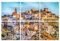 JBER set de 6 paneles acústicos decorativos de pared con adhesivos para estudios de grabación, home cinema, 183 x 122 cm (SANTORINI)