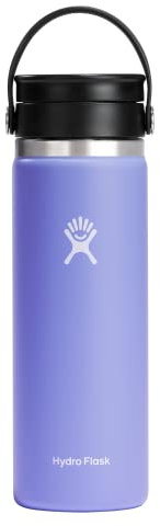 Hydro Flask 20 oz Wide Mouth with Flex Sip Lid Stainless Steel Reusable Water Bottle Lupine - Vacuum Insulated, Dishwasher Safe, BPA-Free, Non-Toxic