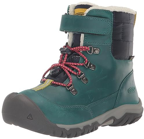 KEEN Unisex Kinder Kanibou Waterproof Schneestiefel, Deep Lagoon Jazzy, 24 EU