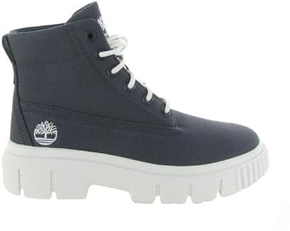 Timberland Mid Lace Up Boot, Stivaletti Bassi con Lacci Donna, Nero, 36 EU
