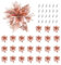 24 Stücke Weihnachten Funkeln Weihnachtsstern Blumen mit Clips Künstliche Weihnachten Blumen Glitzer Weihnachtsblume Hochzeit Weihnachtsbaum Weihnachtstürkranz Neujahr Ornamente