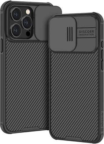 AROYI Cover Compatibile con iPhone 15 Pro (6.1),Protezione Fotocamera Anti Graffio Hard PC Custodia per iPhone 15 Pro - Nero