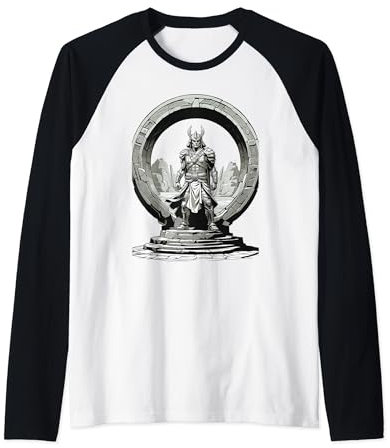 Samurai-Krieger Schritte durch ein Stargate Portal Raglan