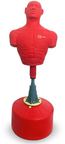 Freistehender Boxsack - Großer 170-175cm Body Opponent Dummy (BOB) mit befüllbarem Boden für Boxen, Kickboxen & Kampfsport Training - Heim-Fitness-Trainingsgeräte von Body Revolution