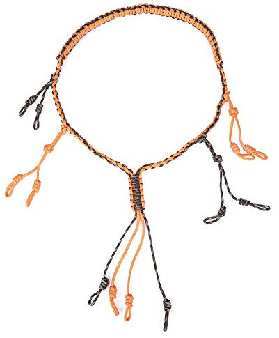 Pilipane Duck Call Lanyard Camo, Enten Jagd Zubehör in Militär Qualität Und Gewebtes Gänse Ruf Tragen, Duck Call Lanyard Paracord Strickhalskette Wildfowl Whistle Sling(orange)