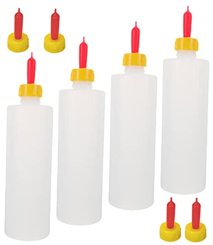 OFFSCH 1ensemble Bouteilles De Nourrissage Pour Agneaux De Bouteilles De Lait Avec Tétines Pour Animaux Design Pratique Pour Élevage De Jeunes Animaux