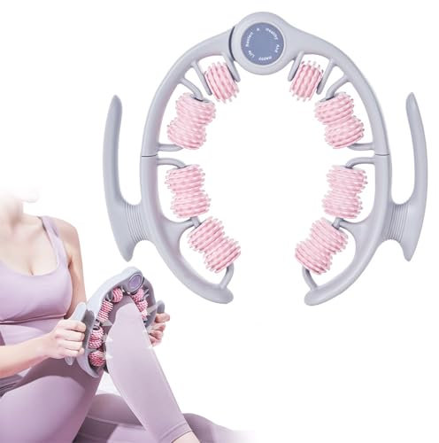 LORESJOY Muskeltherapie-Massagestab,360°-Abdeckung Anti Cellulite Massage Massagegerät Massageroller Roller, Faszienrolle Mit Griff, Griffe ultraportabel Massagegerät
