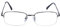 JoXiGo Lesebrille Herren Halbrand Rechteckig Metall Rahmen Klar Linse + Brillenband,Grau +2.0