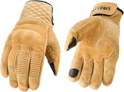 Rokker Tucson Rough Motorrad Handschuhe, sand, 2XL