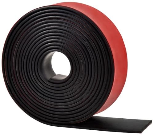 Rotolo Gomma Adesiva,50mm×2mm×3m Rotolo Gomma Antiscivolo,Foglio Gomma per Guarnizioni,Tappetini in Gomma,Ammortizzatori, Ammortizzatori
