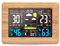 ALLOMN Kabellose Wetterstation, Farbdisplay LCD Digitale Wetterstation mit Sensor, Wecker, Temperatur Feuchtigkeits Monitor, Barometrisch, Wettervorhersage für Zuhause, Büro, Garten, Bauernhof (Gelb)