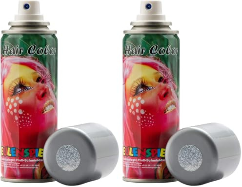 Eulenspiegel 819517 - Laque pailletée argent, 125 ml (Lot de 2)