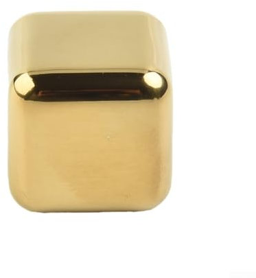 Edelstahl-Eiswürfel, wiederverwendbare Kühlsteine, Whiskey-Steine für Wein, Getränke, kaltes Bar, Bier (Gold)