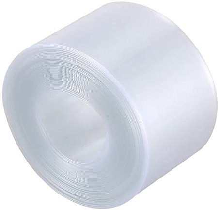 IBOWZ Stücke Schrumpfschlauch Set Flacher PVC-Schrumpfschlauch, 32,8 Fuß, für 18650 Akkupacks, Schutzisolierung, Schrumpfschlauch (transparent), 38 mm/32,8 Fuß