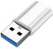 Adattatore USB A USB C, Adattatore USB C A USB 3.0, USB (Maschio) A USB C (Femmina) Adattatore Trasferimento Dati, Ricarica Rapida e Sincronizzazione Dati Adattatore Convertitore(Argento)