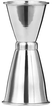 CHFYIJYHM Curl Cocktail Jigger,304 Stainless Steel Dual Shot Spirit Measuring Cup Barware Tools,for Home Bar-style(A 25-35ml Silver)