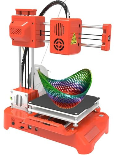 GAYAYAS Mini 3D Printer, Desktop 3D Printer, One-click Printing On a Removable Platform, 100X100X100mm Printing for Beginner Kids Student Education